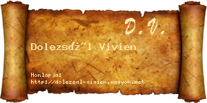 Dolezsál Vivien névjegykártya